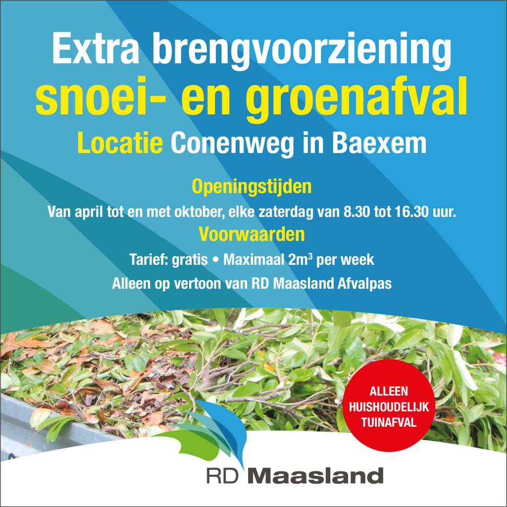 Extra brengvoorziening tuinafval Baexem